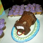 Happy Birthday Florence Fahy - celebrate with purple and concertina cake!