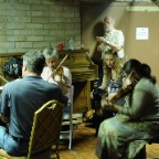 Kevin, Andrew, Flo, Mike Mulins, Bella, and John Winston